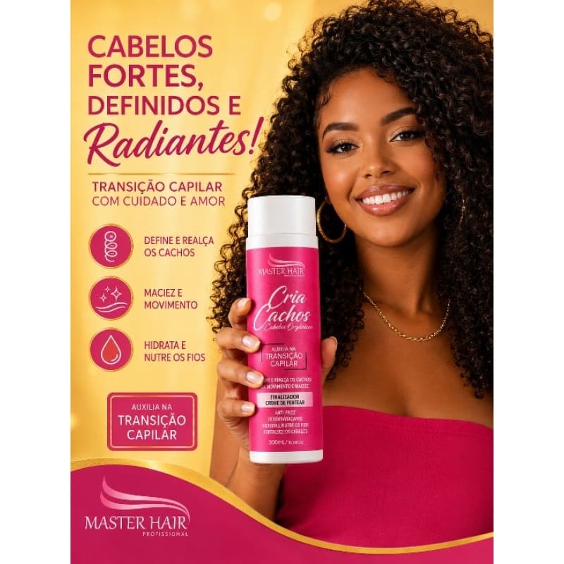 Cria Cachos Master Hair Creme de Pentear Finalizador