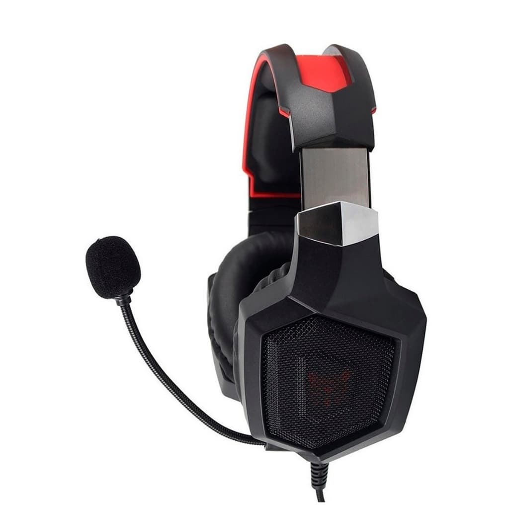 Fone de Ouvido Onikuma K8 Preto-Vermelho