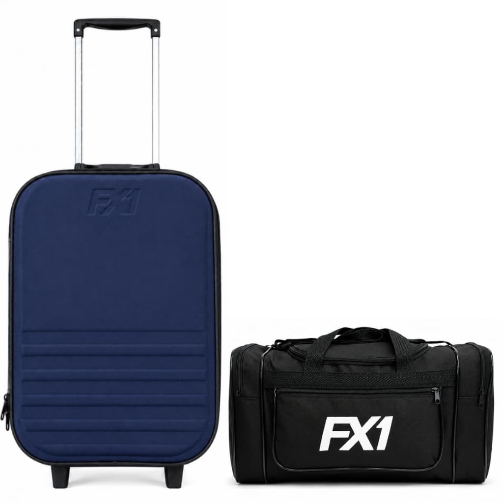 Kit Viagem - Bolsa Transversal Pequena com Mala de Bordo Com Rodinhas 10kg