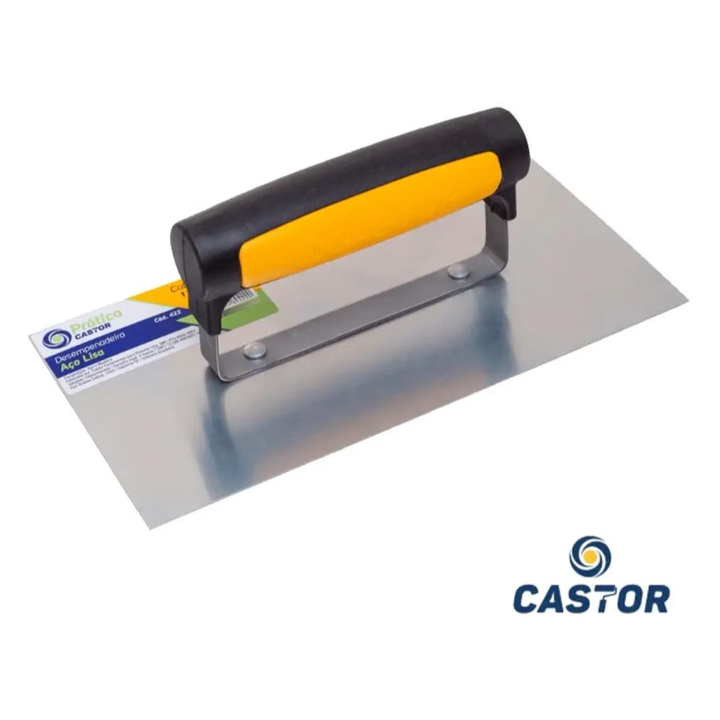 Desempenadeira de Aço Lisa 10x35cm | 12x25cm | 12x35cm  - Castor