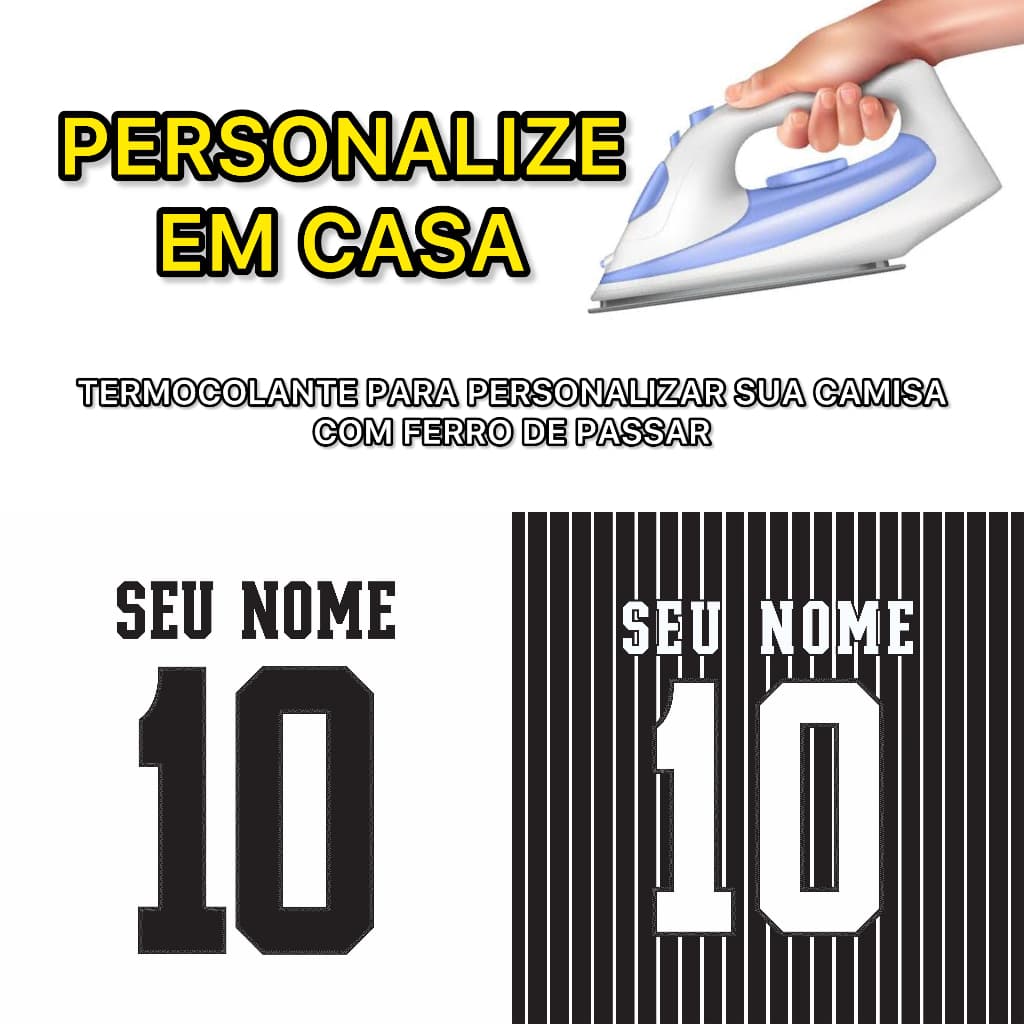 Fonte em termocolante para personalizar camisas COR. em casa
