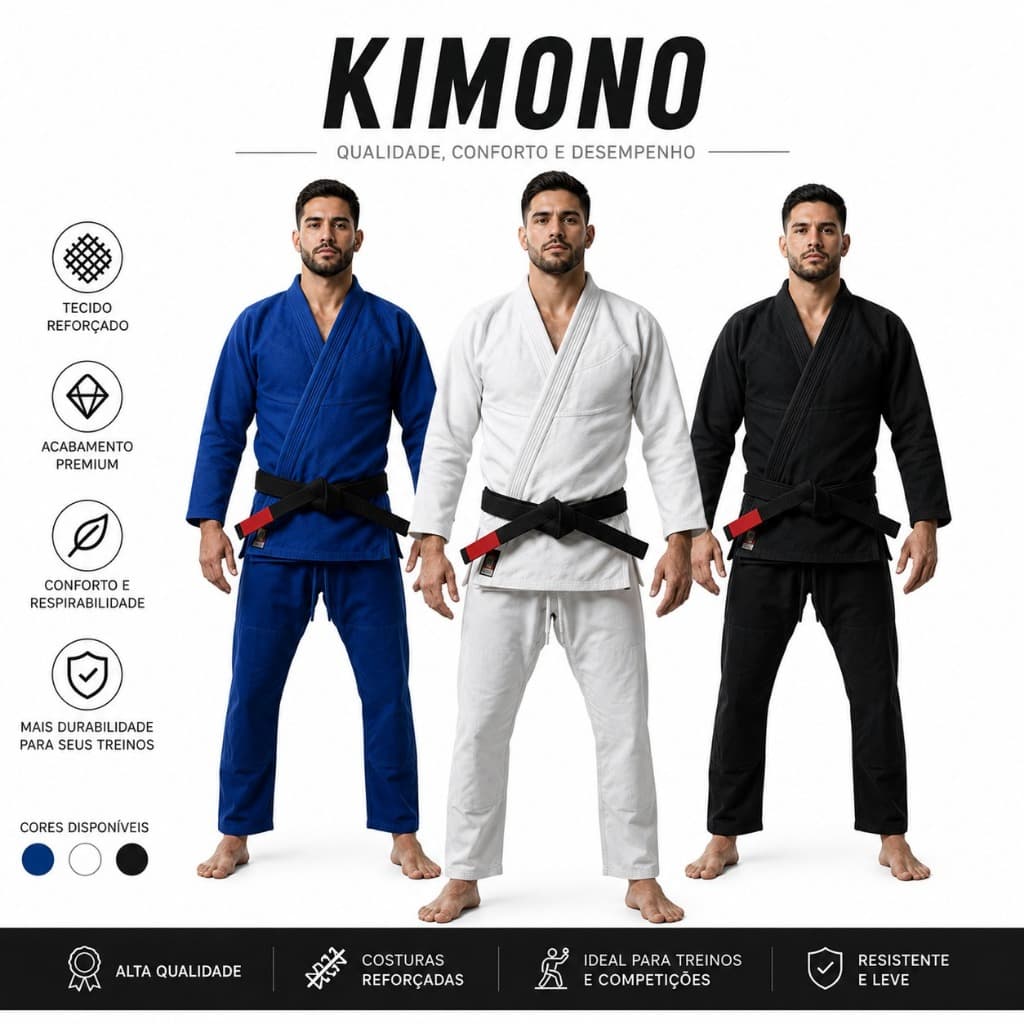 Kimono Adulto Jiu Jitsu/Judô Iniciante