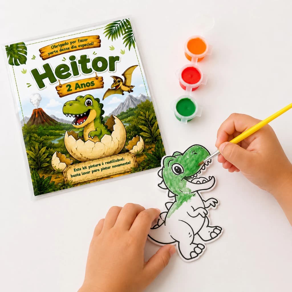 Kit 30 Plaquinhas Para Colorir do seu Tema | 10 Saquinhos Com 3 Unidades | Lembrancinha Festa Infantil