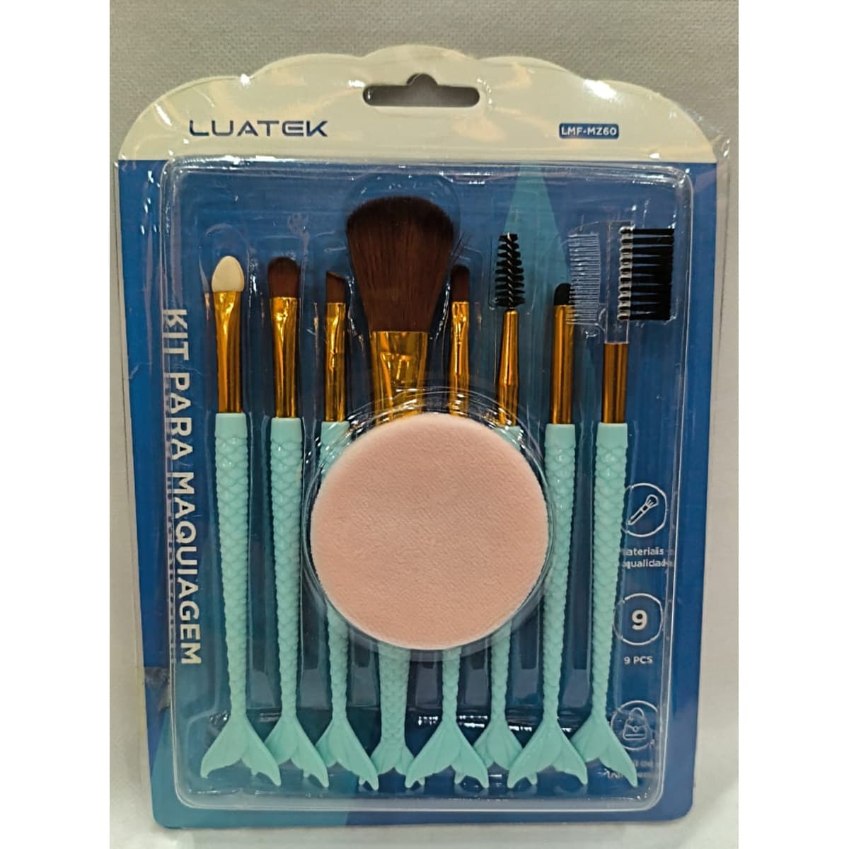 Pincel Sereia para Pintura e Maquiagem Design Decorativo Leve e Prático com Cabo Ergonômico uso