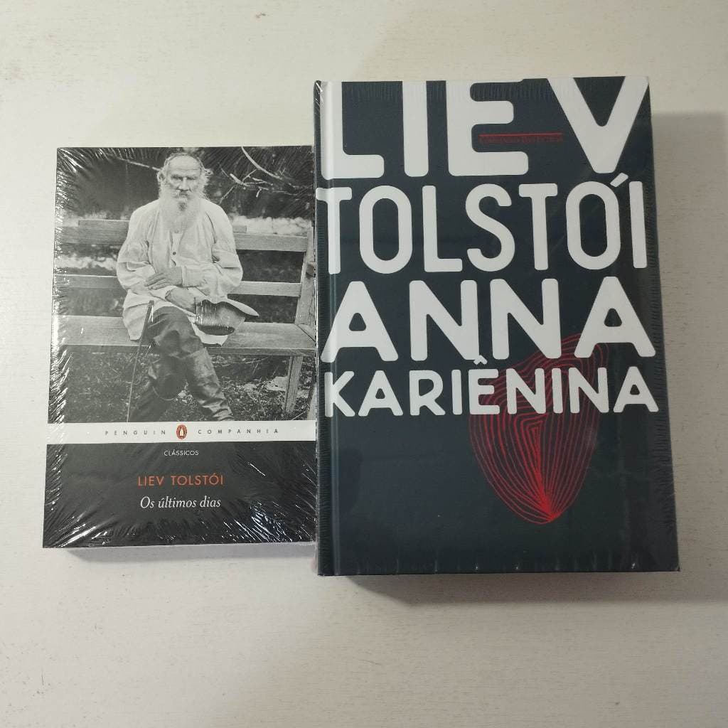 KIT Livros Liev Tolstói – Anna Kariênina + Os Últimos Dias (NOVOS e LACRADOS)
