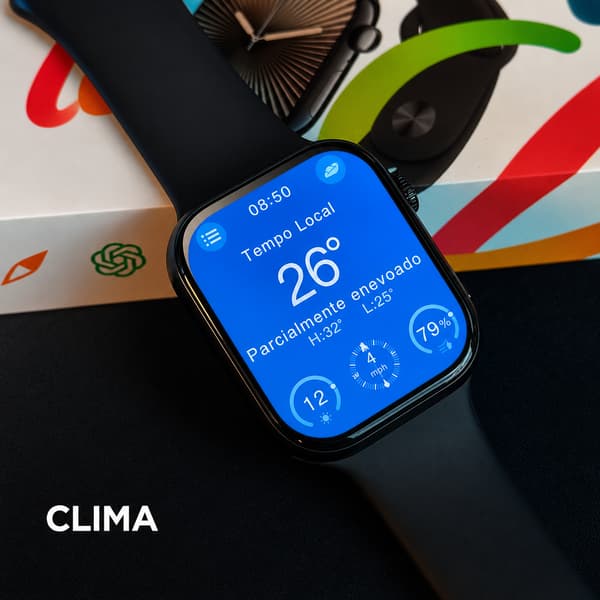 Relógio Smartwatch - S11 Microwear Tela Touch com Chamadas, Notificações, Música e Pulseira Ajustável