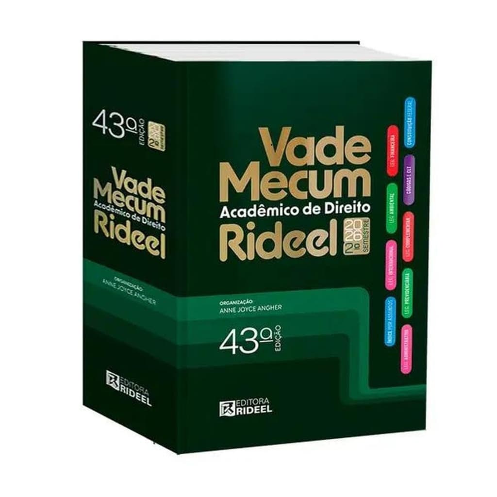 Vade Mecum Acadêmico de Direito Rideel - Tradicional - 2026 (2º Semestre) - De Anne Joyce Angher, Pela Editora Rideel