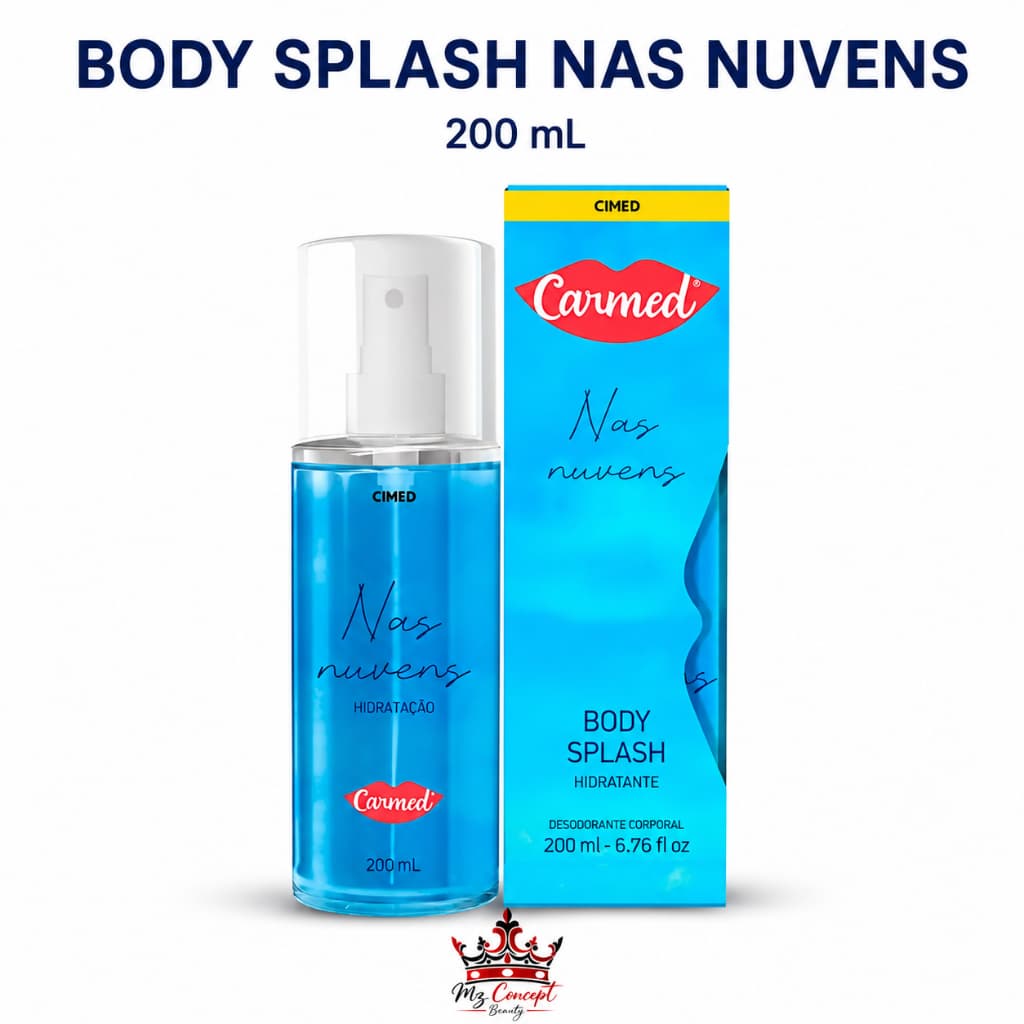Body Splash Carmed Nas Nuvens 200ml Cimed Original Fragrância Feminina Perfume Leve