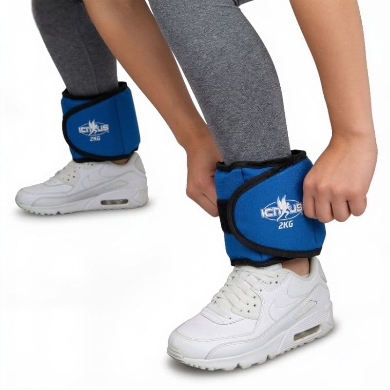 Pesinho Azul Peso 2kg Perna Caneleira Casa Fortalecimento Gluteo Flexora Abdutora Extensora Treino