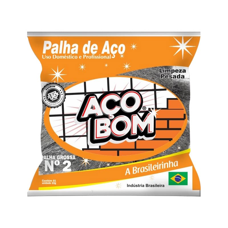 Palha de Aco nº 2 KIT C/40 UNIDADES