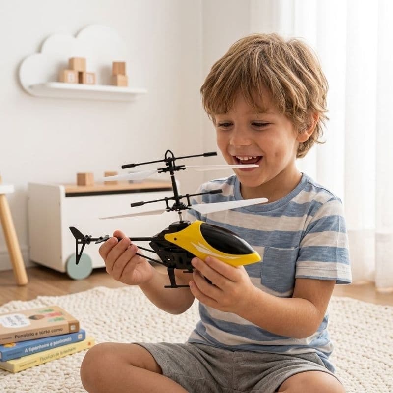Helicóptero De Brinquedo Infantil Cores Sortidas Por Indução Seguro