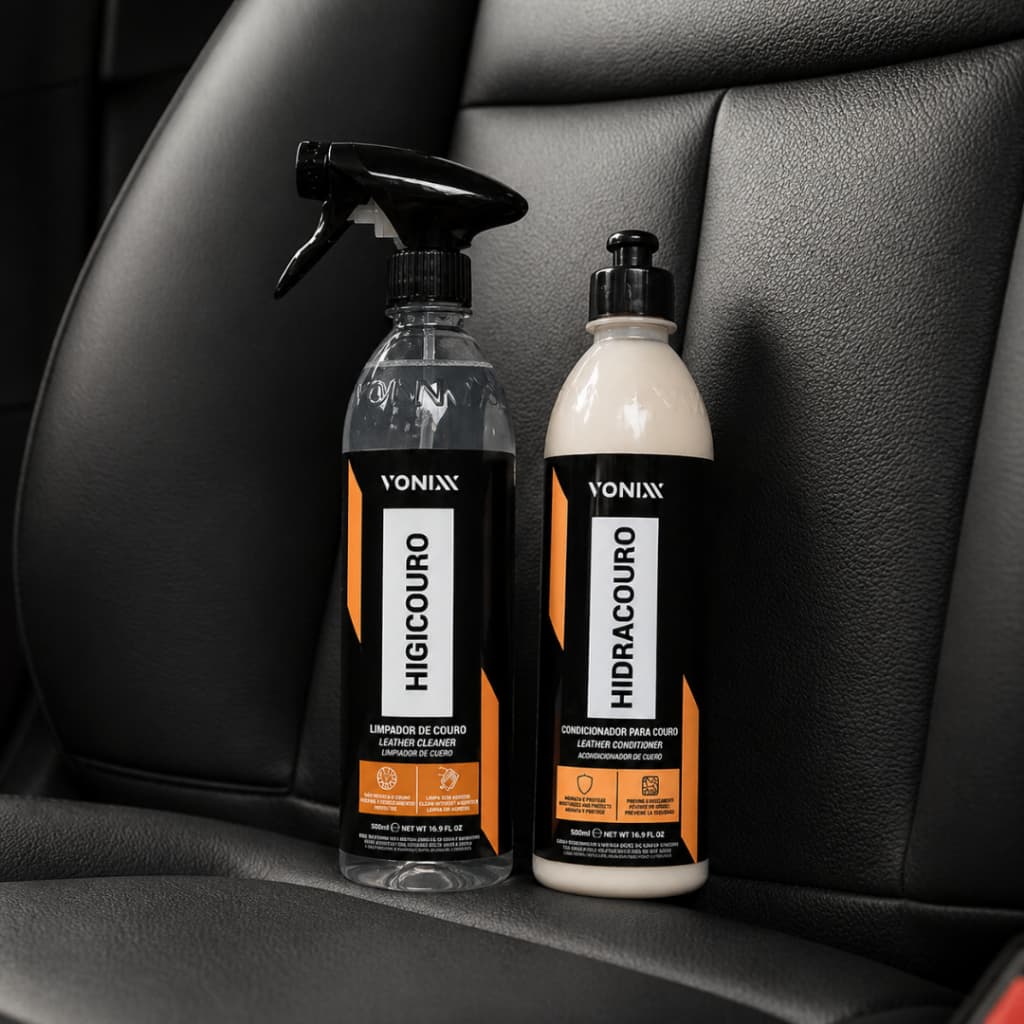 Vonixx Kit Couro Higicouro + Hidracouro Limpeza e Hidratação Banco
