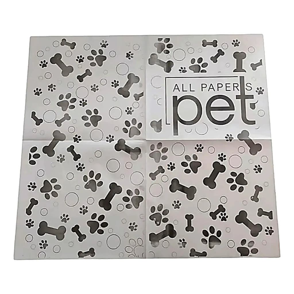 Jornal Pet - Tapete Cães Jornal 50 Unidades Branco E Preto