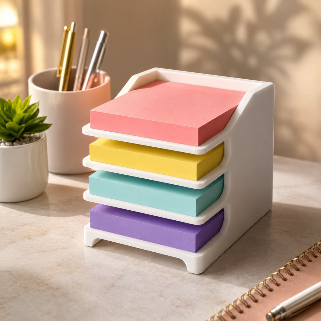 Porta Post-it Adesivo Bloco De notas Suporte Organizador De Mesa Escritorio