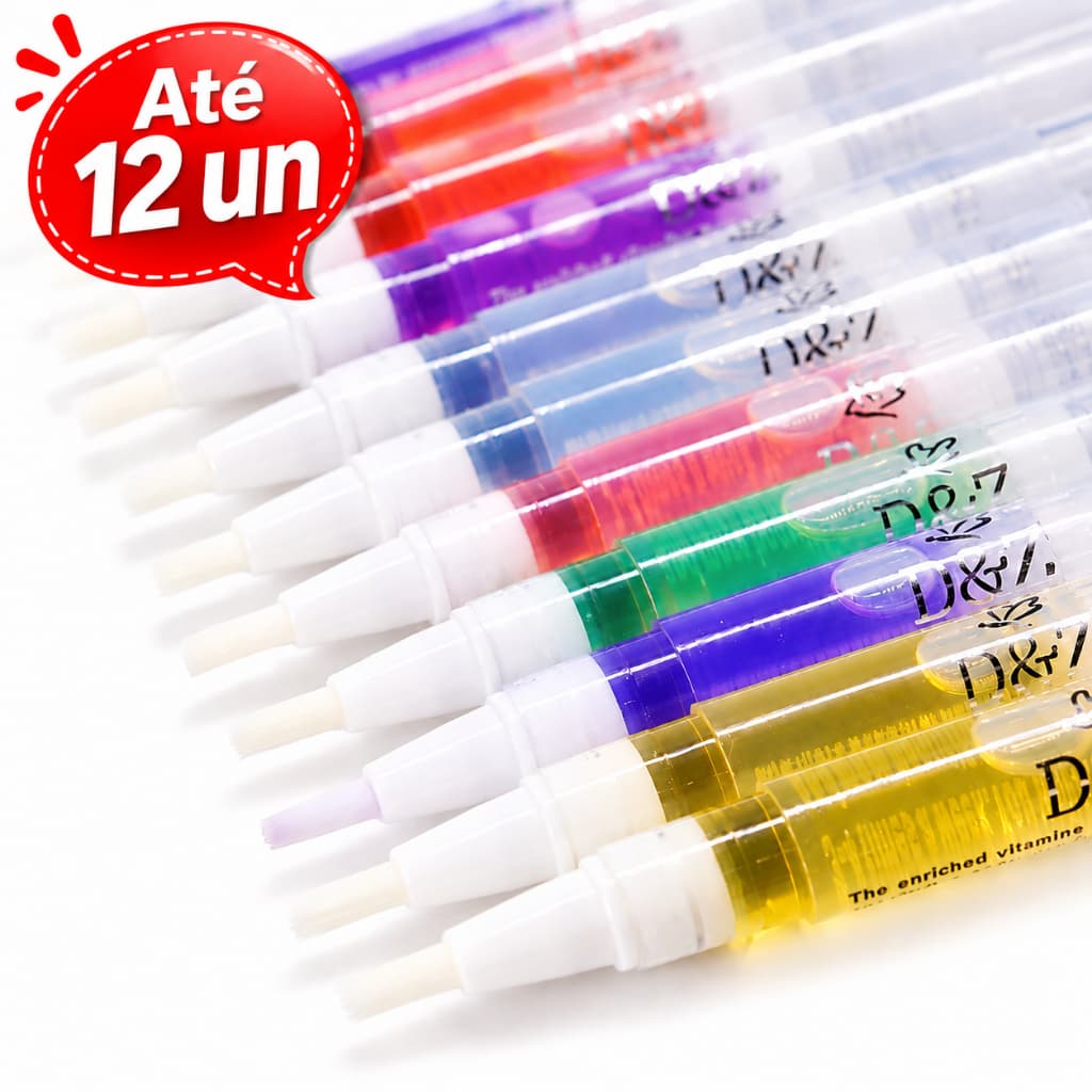 Caneta Óleo até 12 un Hidratante Revitalizante Cutículas Sabores De Frutas Gel De Unha Manicure