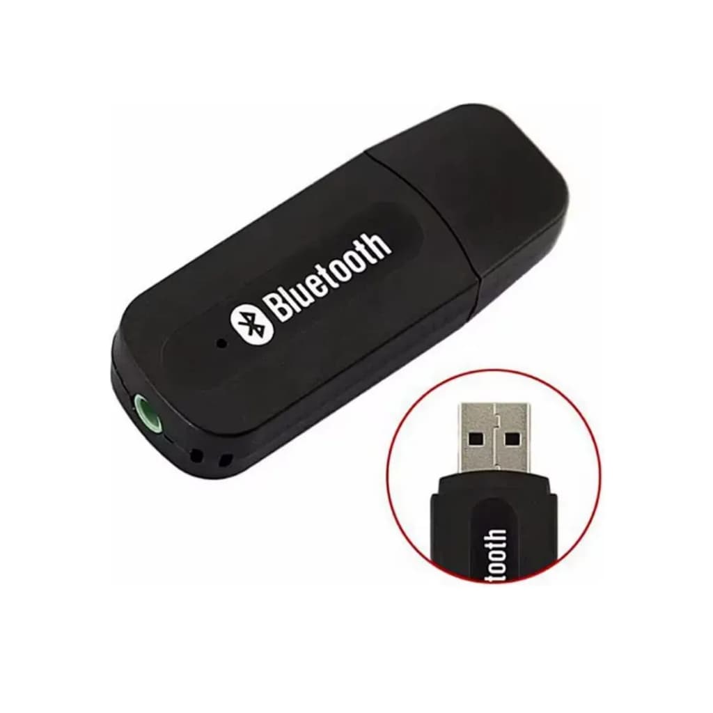 Adaptador Receptor Pendrive Bluetooth Mp3 USB Com Cabo P2 Stereo Alcance de 10 metros