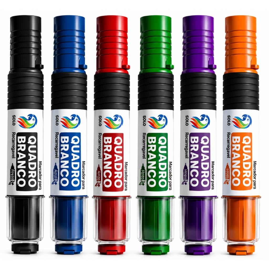 Pincel Marcador Quadro Branco Recarregável 1 Unidade Ponta 6mm
