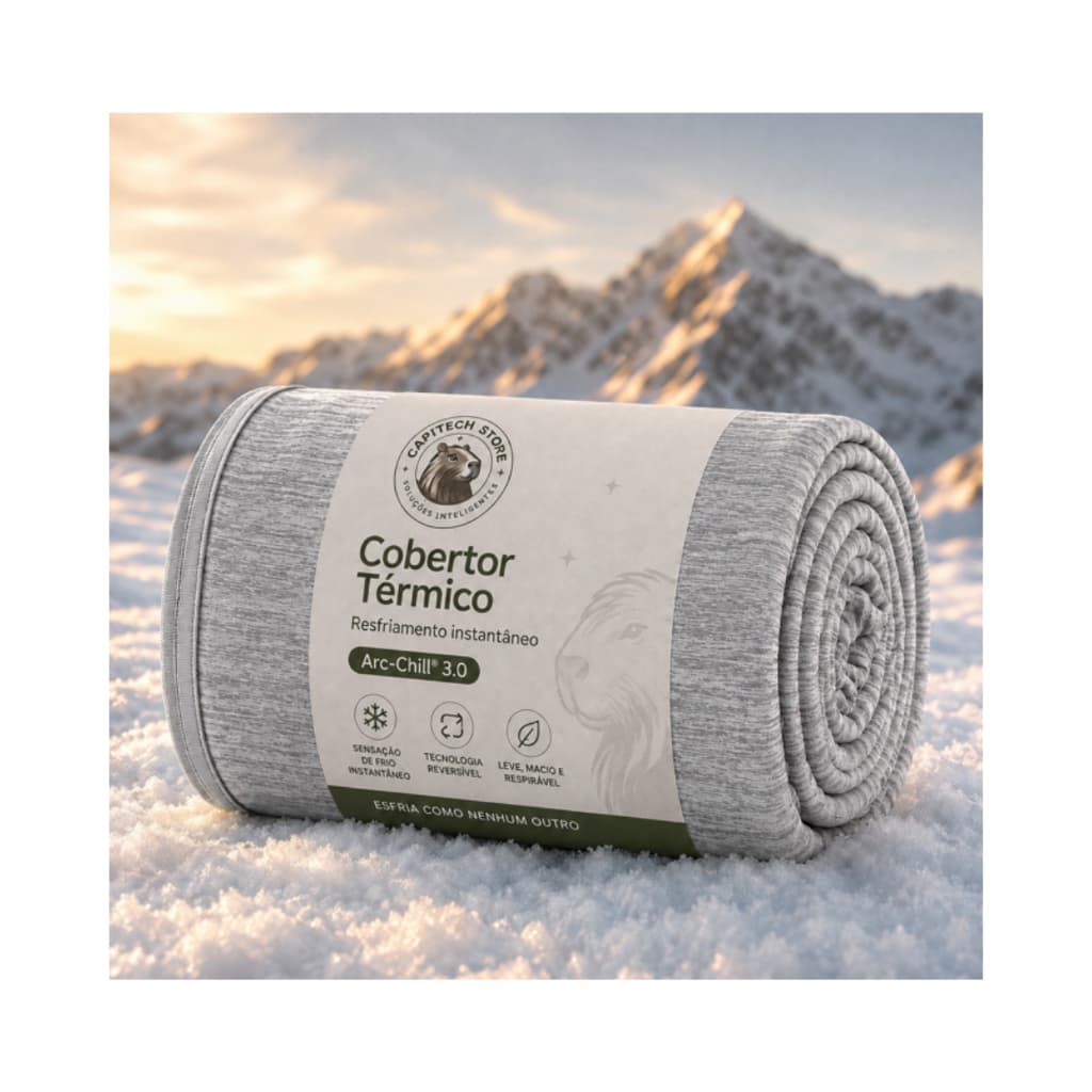 Manta Refrescante Cobertor Frio Térmico Resfriamento Calor Fresco Para cama, sofá e viagens Q-Max 0.4 lavável à máquina