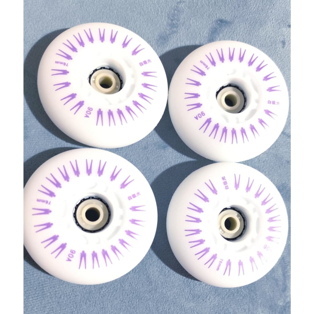 Rodas LED patins 76mm
