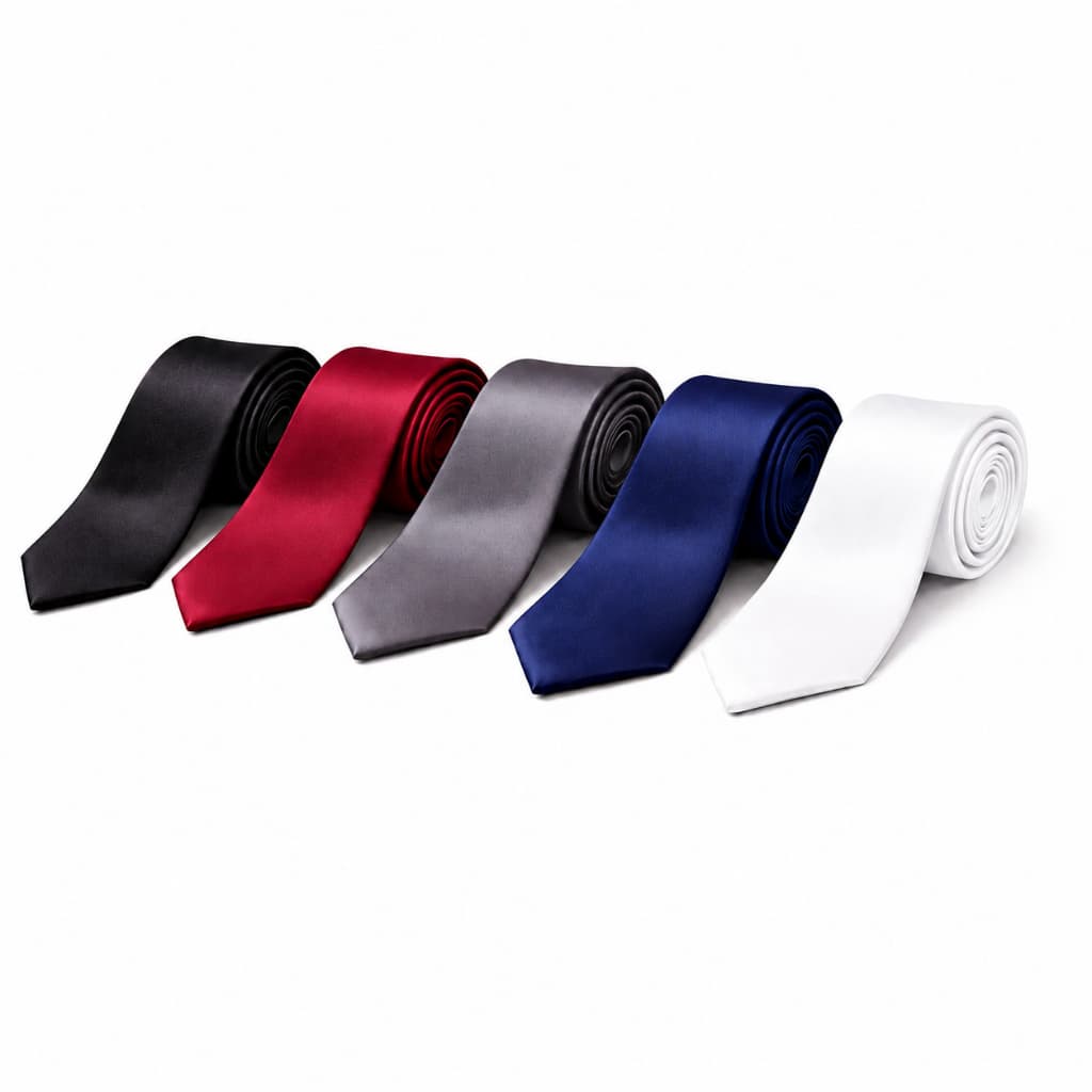 Kit 5 Gravatas Masculina Slim Executivo P/ Casamento Formatura - ENVIO IMEDIATO