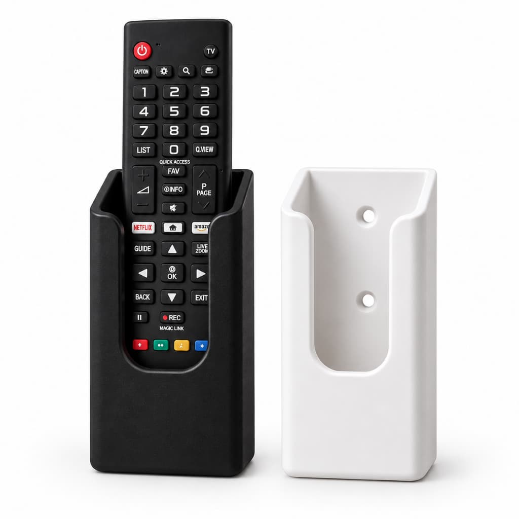 Suporte para Controle Remoto TV Ar Condicionado Ventilador LED Porta Organizador de Parede Minimalista