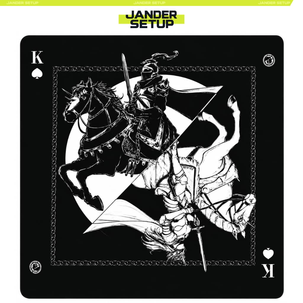 Mousepad Gamer ATK War Horse - Base de Poron, Control, Maciez Soft, Tamanho: 490 x 420 x 4mm