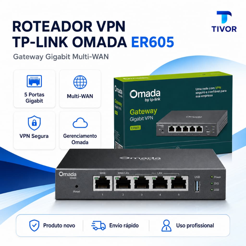 Roteador ER605 Distribuidor de redes WiFi VPN