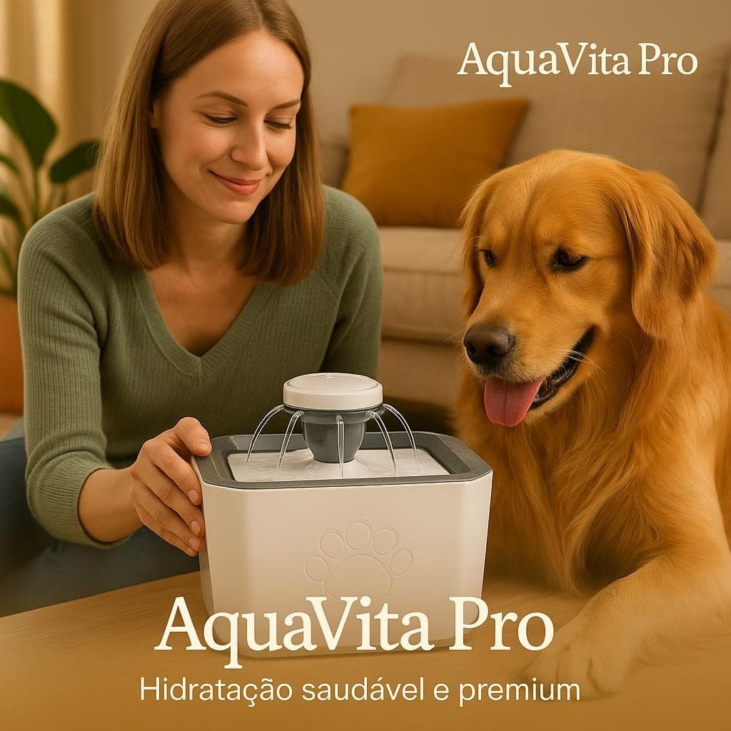 Bebedouro Fonte de Água Automática Gatos e Cães 2,5L