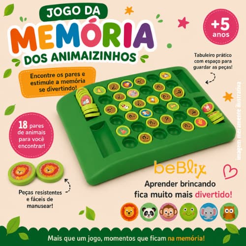 Jogo da Memória Infantil Coordenação Motora Educativo 36 Peças
