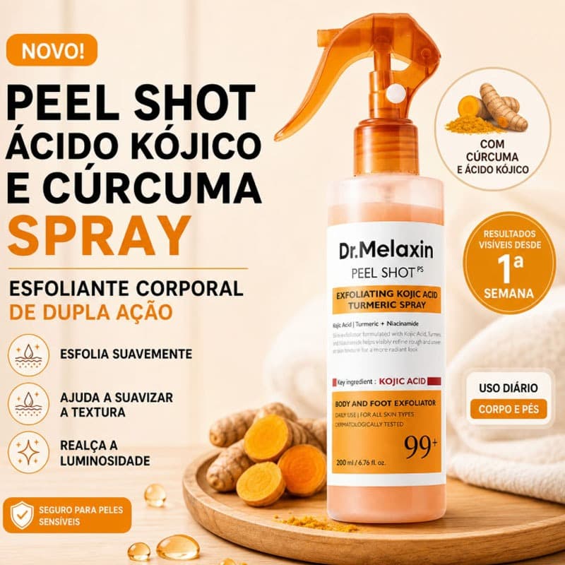 [Dr.melaxin] Peel Shot Keratin Care Ácido Kójico Cúrcuma Spray 200ml ZJGE