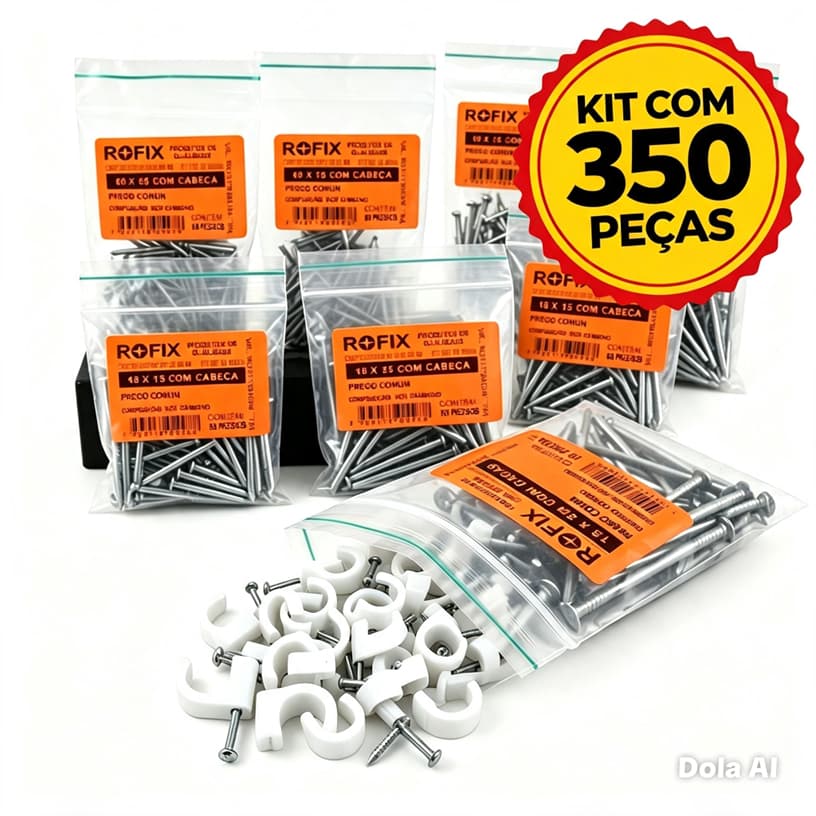 KIT 350 Pregos com Cabeça Polido Gerdau