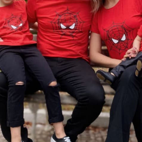 Camiseta Feminina ou Masculino Personalizado Adulto ou Infantil Homem Aranha. Trevix!