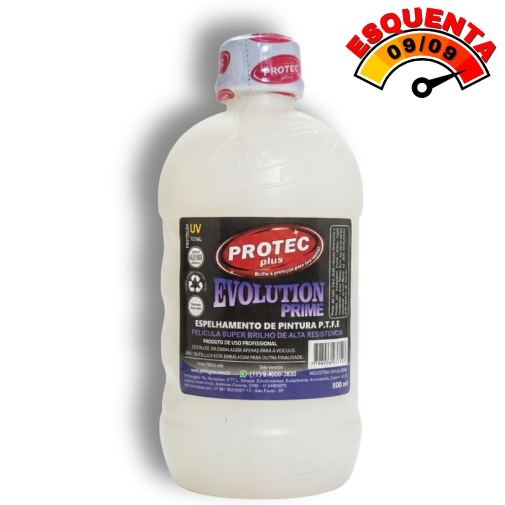 Cera Evolution Prime Espelhamento Efeito Vitrificação Teflon 500ml