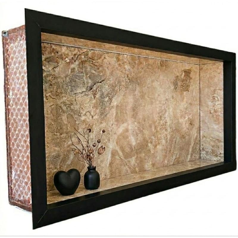 NICHO PORCELANATO 60X30 PORTA SHAMPOO BANHEIRO LAVABO PRATELEIRA.