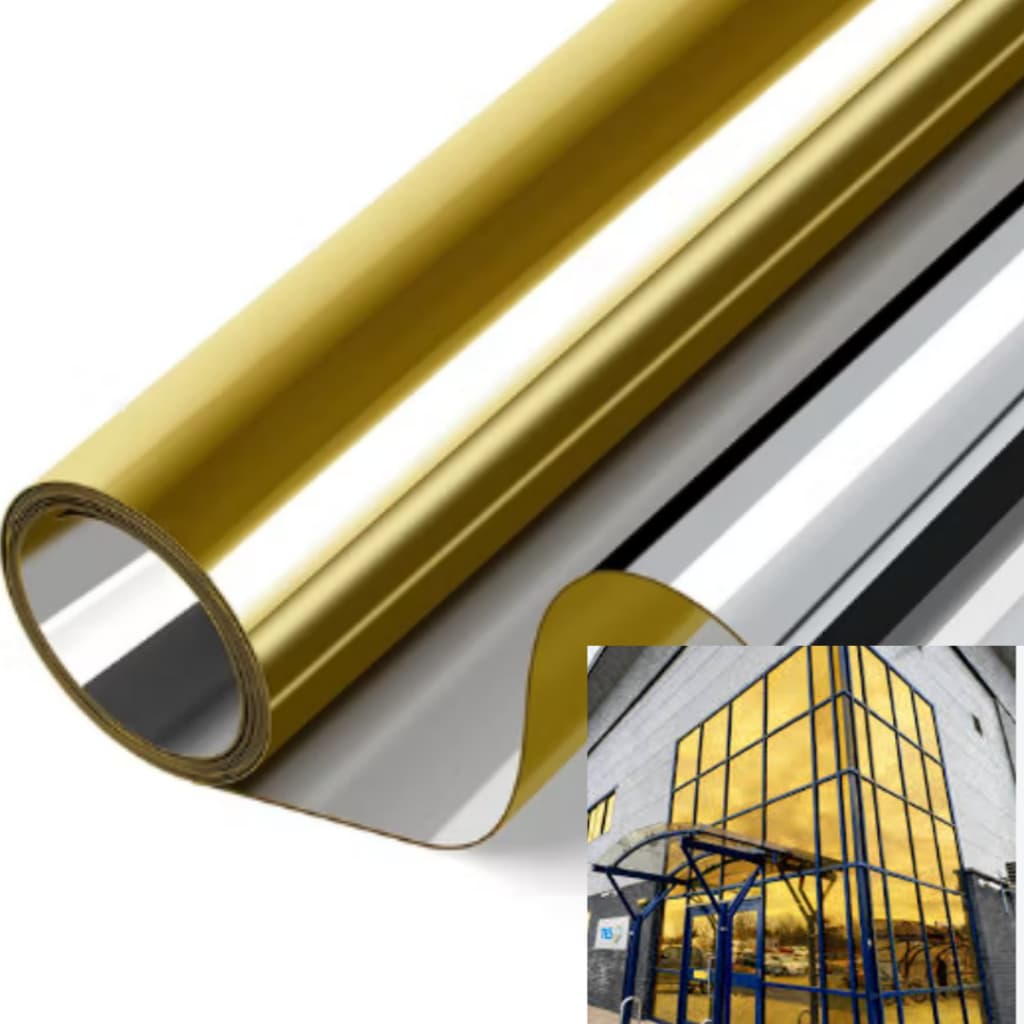 PELICULA CONTROLE SOLAR INSULFILM DOURADO ESPELHADO 75CMX5METROS