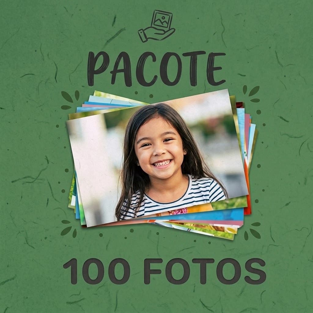Kit 100 Fotos 10x15cm – Revelação Profissional com Preço de Atacado