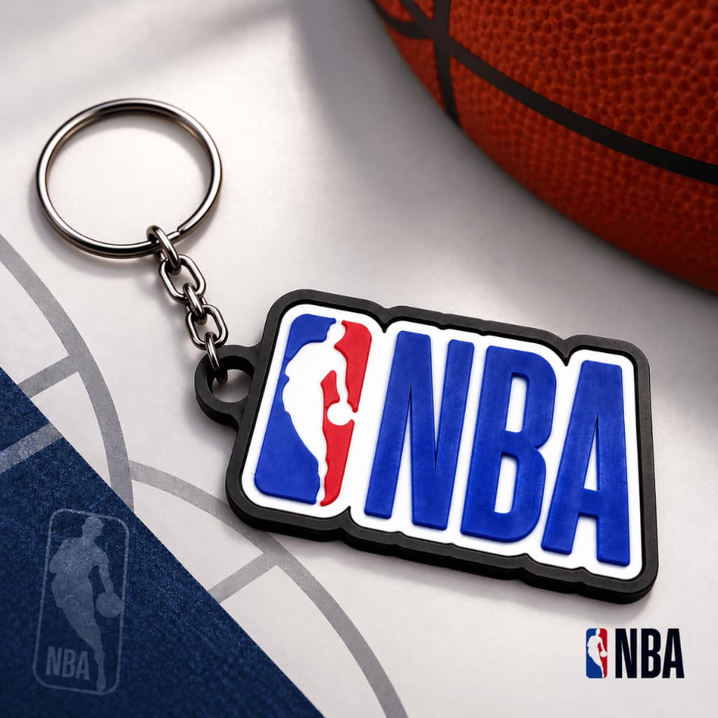 Chaveiro NBA Basquete Esportivo Jogo para Fãs de Basquete