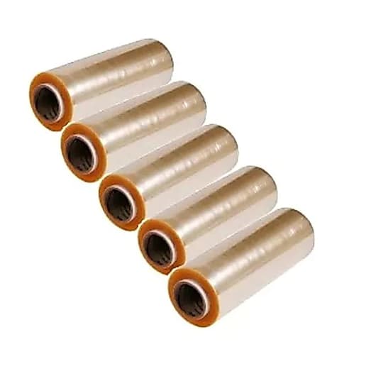 Kit 5 Rolo Bobina Plastico De Filme Pvc 28cm X 100 Metros