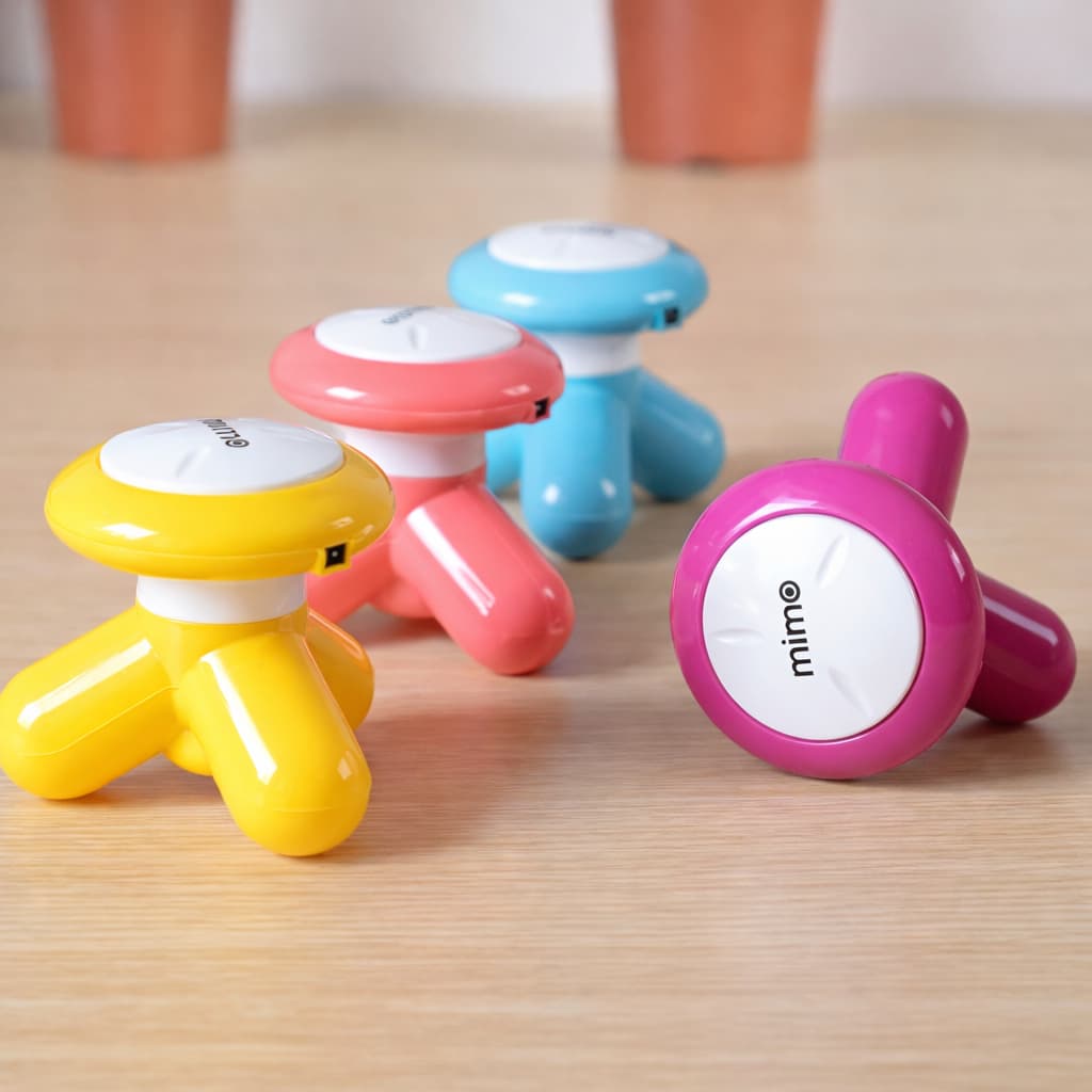 Mini Massageador Portátil Corporal Elétrico USB e Pilha