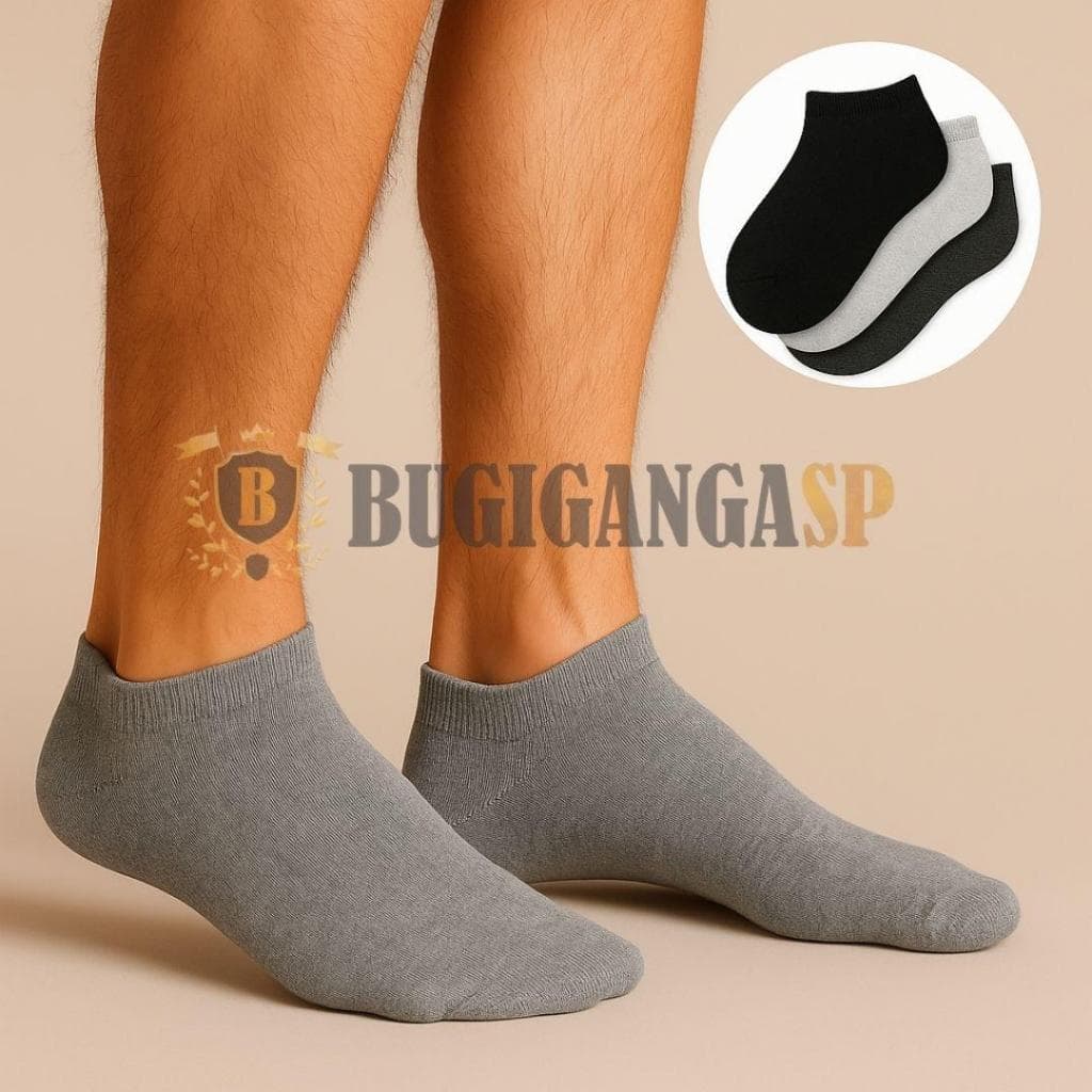 Kit até 18 Pares de Meias Soquete Cano Curto Masculina Feminina Unissex