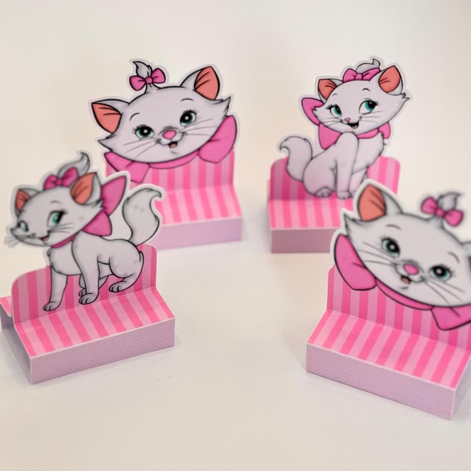20 porta bis SEM NOME de PRONTA ENTREGA lembrancinha de aniversário porta doces tema gatinha Marie M