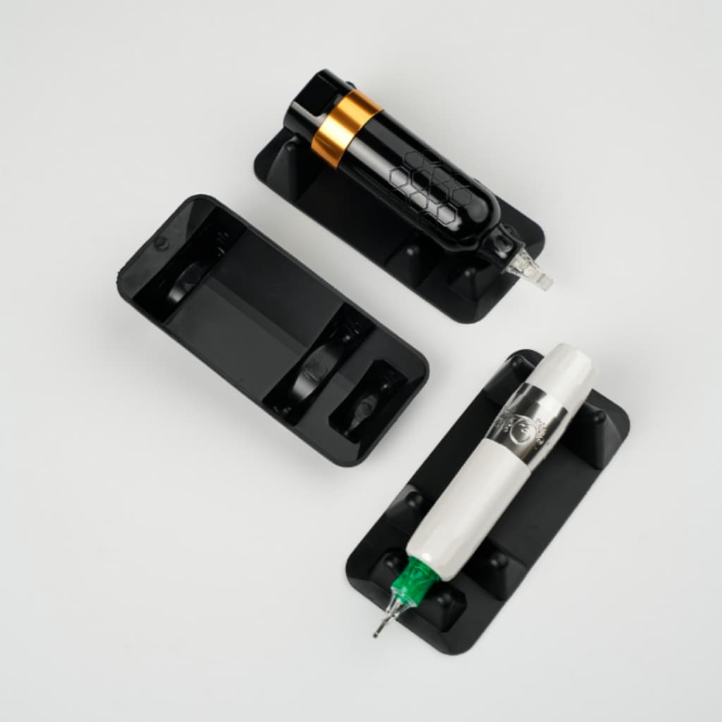 Base Suporte Para Máquina Pen Tattoo Silicone Kit Com 5 Unidades