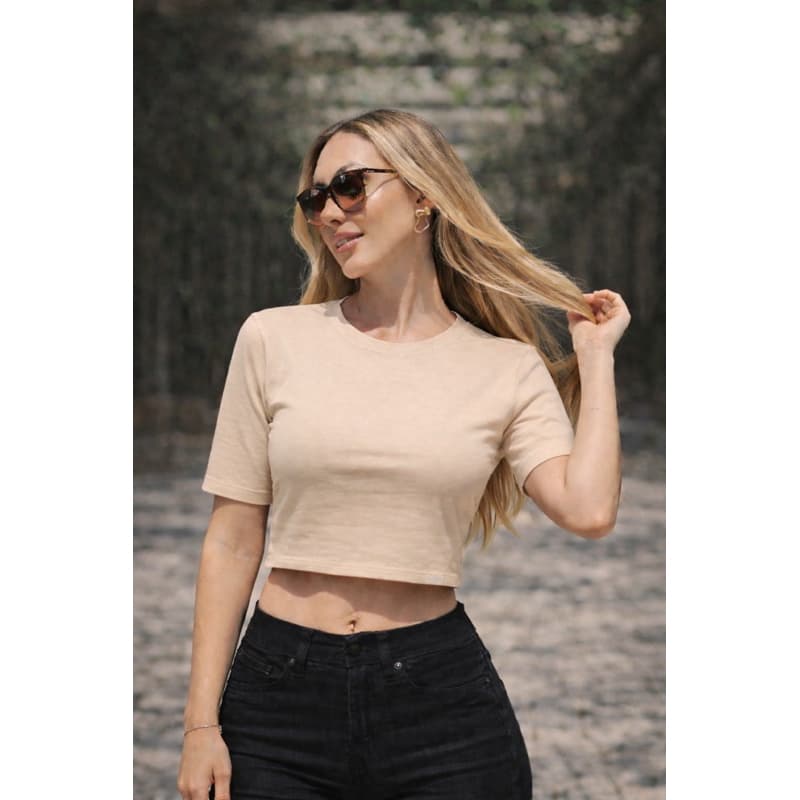 Cropped Oversized em Algodão Premium Feminino Casual Moda