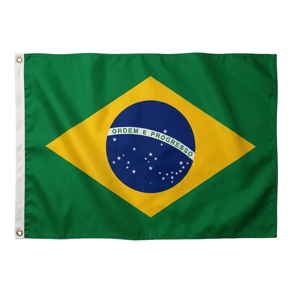 Bandeira do Brasil Premium 150 X 90cm | 63 X 95cm - Brasileira 2 lados Tecido 100% Poliéster