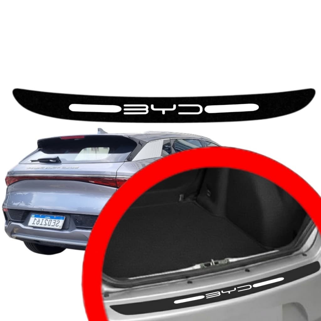 SOLEIRA PROTEÇAO PORTA MALA BYD UNIVERSAL PARA CARRO AUTOMOTIVO PERSONALIZADA VARIAS CORES