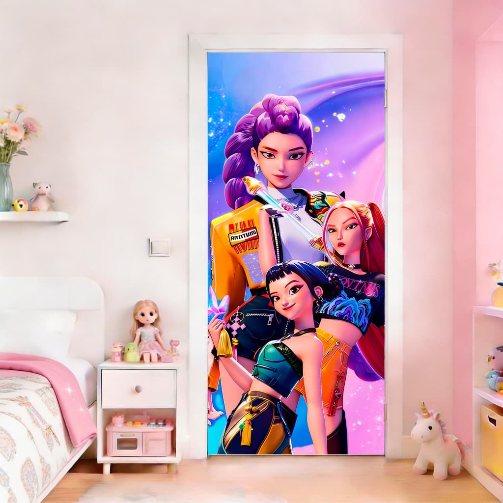 Capa Para Porta Decoração Quarto Divas Do Pop