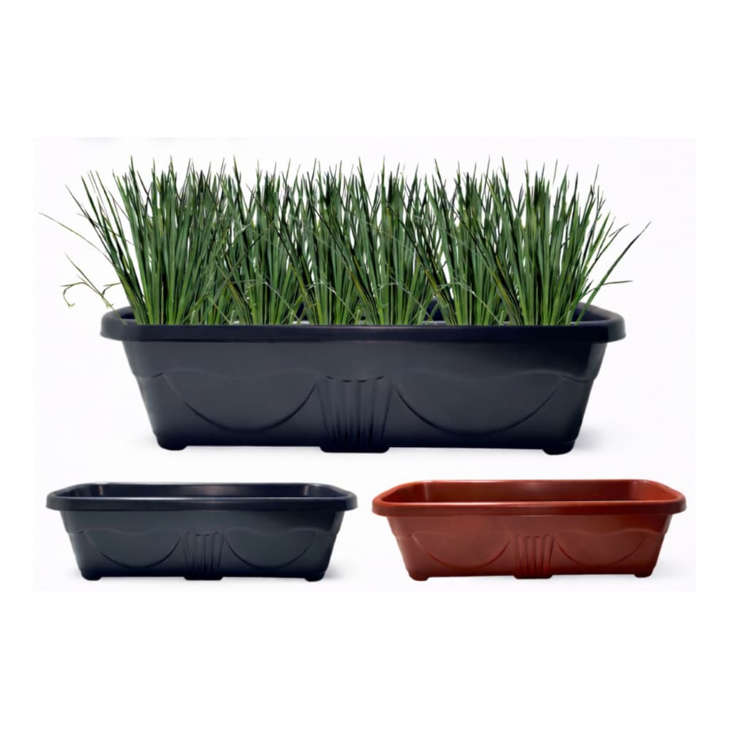 Kit com 2 Vaso Jardineira Floreira grande 14 litros com pés jardim decoraçao