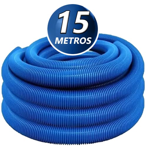 Mangueira para piscina flexivel e flutuante com 15 metros