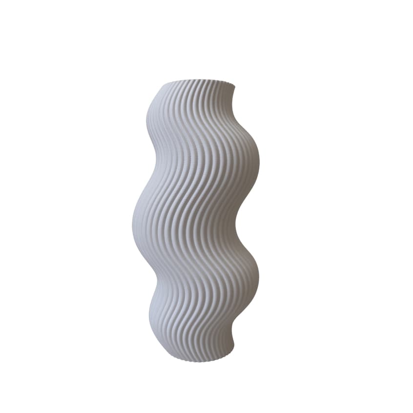 Vaso Ondulado Decorativo  -  Contemporâneo/Ambientes Modernos