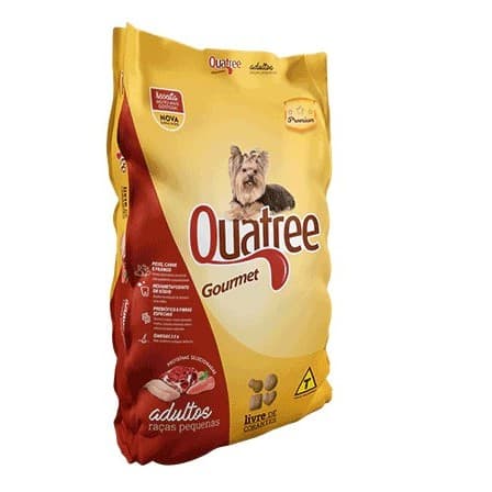 Ração Quatree Gourmet Cães Adultos Raças Pequenas Mix Carnes 3kg Alimento Premium Cachorro Dog Pet